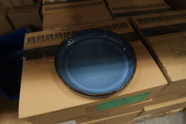 18 stk. Tallerken høj kant stentøj ocean 220 mm Rustik