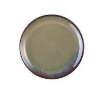 18 stk. Tallerken stentøj brun 160 mm Rustik