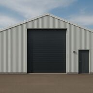 Bearsafe ledhejseport 400x400cm (8 elementer) sort RAL9005