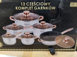 Grydesæt, 12 dele, også til induktion.