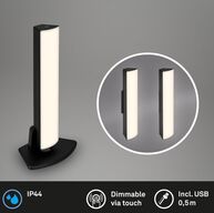 2 stk. briloner udendørs led batteridrevet bordlampe(ubrugt)