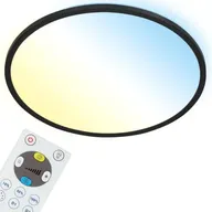 15 stk. casalux led slim panel m. remote sort ø 29,3 cm(ubrugt)