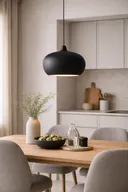 Frandsen cohen pendel ø30 cm mat sort i organisk design(ubrugt)