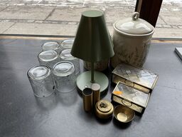 Glas, vaser, lampe m.v. 