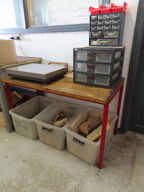 Arbejdsbord, med skuffemoduler