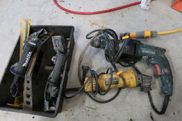 2 stk. håndværktøj DEWALT DWE4057, METABO KHE 2444