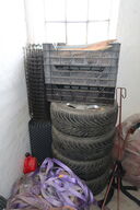 4 stk. alufælge med dæk m.m.