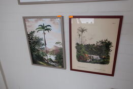 2 stk. plakater i rammer 