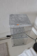 2 stk. hylder MONTANA Panton Wire m. marmorplade 