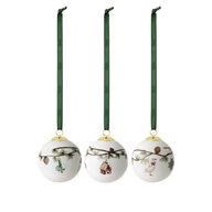 KÄHLER Hammershøi Christmas julekugler 3 stk.
