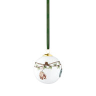 2 stk. KÄHLER Hammershøi Christmas julekugle 2020 hvid Ø6 cm