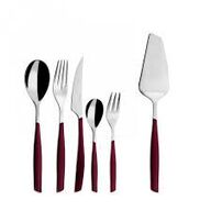 228 stk. bestik BUGATTI GLAMOUR ROSSO GRANATA