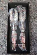 Bestiksæt 2 dele BUGATTI FALABELLA JUNGLE ROSA PERL PINK