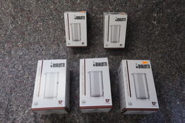 5 stk. glaskander til stempelkaffe BIALETTI