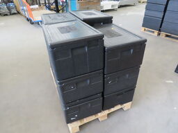 12 stk. Termokasser med låg til fødevaretransport