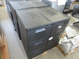 12 stk. Termokasser med låg til fødevaretransport