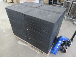 12 stk. Termokasser med låg til fødevaretransport