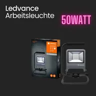 Ledvance50 watt led arbejdslampe grå med stikkabel(ubrugt)