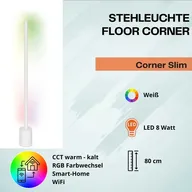 Ledvance gulvlampe corner slim 8 watt led wifi hvid(ubrugt)