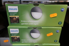 2 stk. væglamper PHILIPS LED Outdoor Wall light