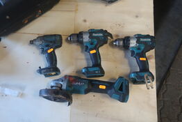 4 stk. akku håndværktøj MAKITA 