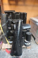 Palle med div. Tagpap