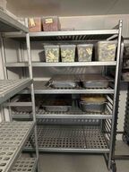 5 stk. køkken reoler DANKOK PROFF