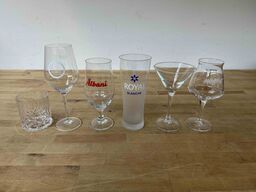 Ca. 400 stk. Blandede glas til drinks / fadøl