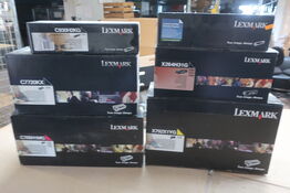 7 stk. toner LEXMARK