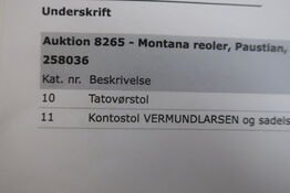 Tatovørstol, sadelstol og kontorstol