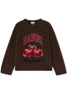 Brushed Alpaca Graphic Oversized Sweater GANNI Str.: L