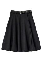 Wool Suiting Knee Length Wrap Skirt GANNI Str.: 36