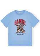 Basic Jersey Tiger Relaxed T-shirt GANNI Str.: L