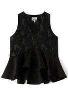 Satin Cloque Sleeveless Peplum Blouse GANNI Str.: 40