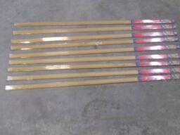 9 stk.  afslutningsprofil messing