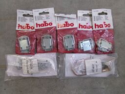 5 stk. kasselukkebeslag m.m.