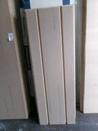 6 stk. gulvspånplader m/spor 25 mm