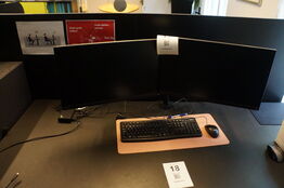 2 stk. skærme & Dock, m.v. LENOVO