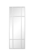 Spejl med hvid ramme i jern (160x60cm)