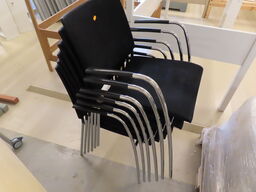 6 stk. Spisebordsstole/stabelstole