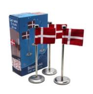 4 pk. Bordflag Dannebrog 3 Stk