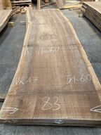 Træplanke i IROKO (afr. teak) 2,82x0,83/0,85m - 6 cm tyk