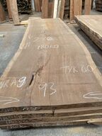 Træplanke i IROKO (afr. teak) 2,80x0,93/0,90m - 6 cm tyk