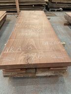 Træplanke i SAPELE (mahogni) 2,49x0,86m - 2,7 cm tyk