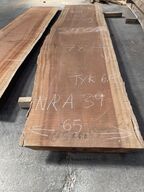 Træplanke i SAPELE (mahogni) 2,82x0,65/0,62m - 6,5 cm tyk