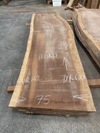 Træplanke i IROKO (afr. teak) 2,78x0,74/0,75m - 6 cm tyk