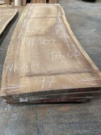 Træplanke i IROKO (afr. teak) 2,76x0,97/0,87m - 6 cm tyk