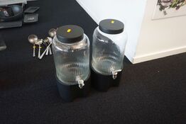 2 stk. glasdispensere 