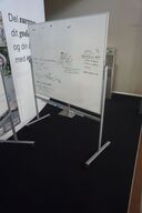 Whiteboard på hjul 