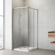 Frostet Glas skydedør hjørneløsning skræddersyet STRØMBERG